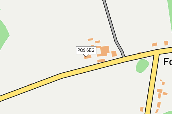 PO9 6EG map - OS OpenMap – Local (Ordnance Survey) PO9 6EG map - OS OpenMap – Local (Ordnance Survey)