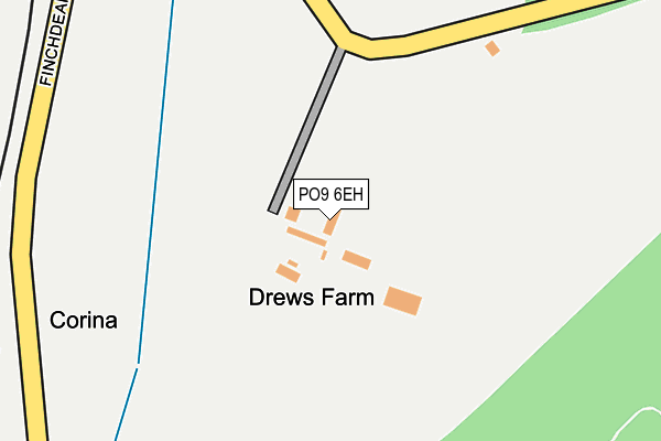 PO9 6EH map - OS OpenMap – Local (Ordnance Survey) PO9 6EH map - OS OpenMap – Local (Ordnance Survey)