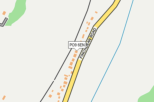 PO9 6EN map - OS OpenMap – Local (Ordnance Survey)