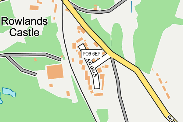 PO9 6EP map - OS OpenMap – Local (Ordnance Survey) PO9 6EP map - OS OpenMap – Local (Ordnance Survey)