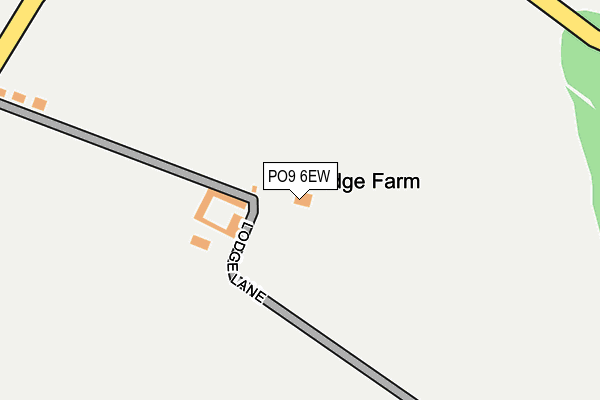 PO9 6EW map - OS OpenMap – Local (Ordnance Survey) PO9 6EW map - OS OpenMap – Local (Ordnance Survey)