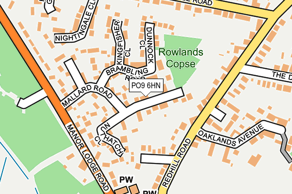 PO9 6HN map - OS OpenMap – Local (Ordnance Survey) PO9 6HN map - OS OpenMap – Local (Ordnance Survey)