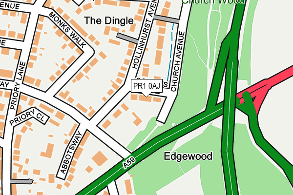 PR1 0AJ map - OS OpenMap – Local (Ordnance Survey) PR1 0AJ map - OS OpenMap – Local (Ordnance Survey)