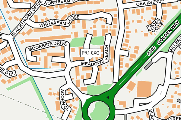 PR1 0XG map - OS OpenMap – Local (Ordnance Survey) PR1 0XG map - OS OpenMap – Local (Ordnance Survey)