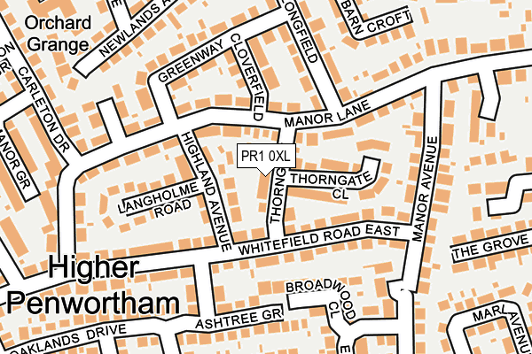 PR1 0XL map - OS OpenMap – Local (Ordnance Survey) PR1 0XL map - OS OpenMap – Local (Ordnance Survey)