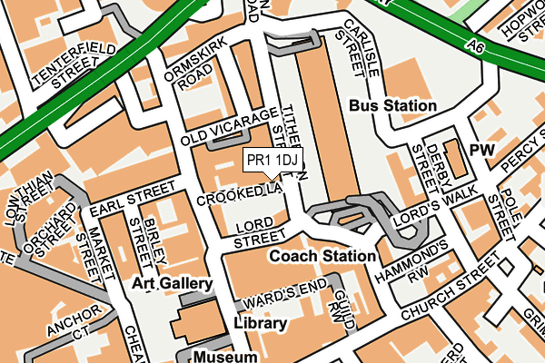 PR1 1DJ map - OS OpenMap – Local (Ordnance Survey) PR1 1DJ map - OS OpenMap – Local (Ordnance Survey)