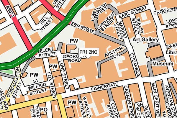 PR1 2NQ map - OS OpenMap – Local (Ordnance Survey) PR1 2NQ map - OS OpenMap – Local (Ordnance Survey)
