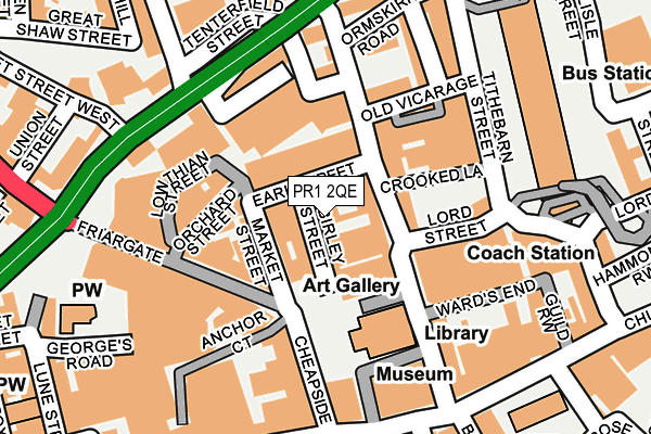 PR1 2QE map - OS OpenMap – Local (Ordnance Survey) PR1 2QE map - OS OpenMap – Local (Ordnance Survey)
