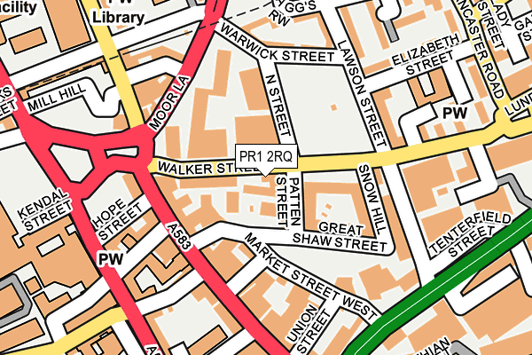 PR1 2RQ map - OS OpenMap – Local (Ordnance Survey) PR1 2RQ map - OS OpenMap – Local (Ordnance Survey)
