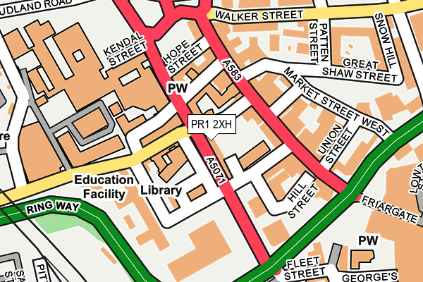 PR1 2XH map - OS OpenMap – Local (Ordnance Survey) PR1 2XH map - OS OpenMap – Local (Ordnance Survey)