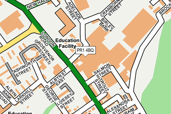 PR1 4BQ map - OS OpenMap – Local (Ordnance Survey) PR1 4BQ map - OS OpenMap – Local (Ordnance Survey)