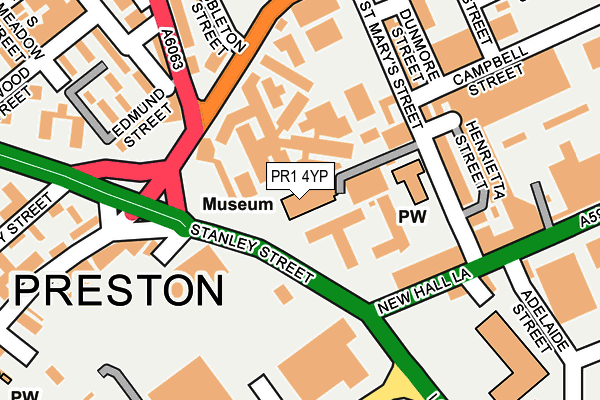 PR1 4YP map - OS OpenMap – Local (Ordnance Survey) PR1 4YP map - OS OpenMap – Local (Ordnance Survey)
