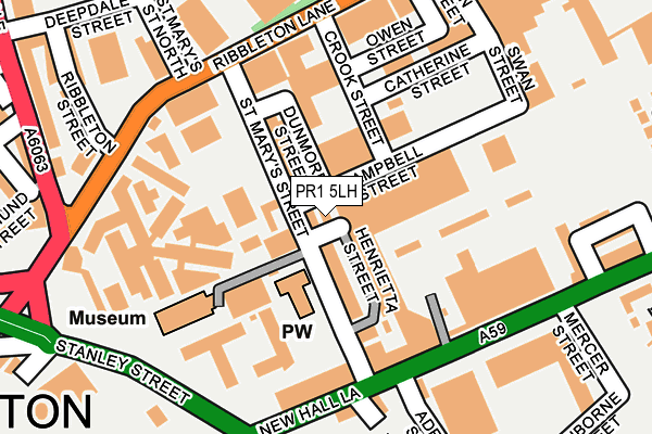 PR1 5LH map - OS OpenMap – Local (Ordnance Survey) PR1 5LH map - OS OpenMap – Local (Ordnance Survey)