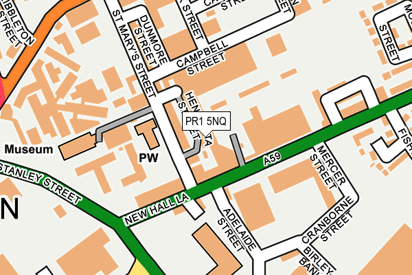 PR1 5NQ map - OS OpenMap – Local (Ordnance Survey) PR1 5NQ map - OS OpenMap – Local (Ordnance Survey)