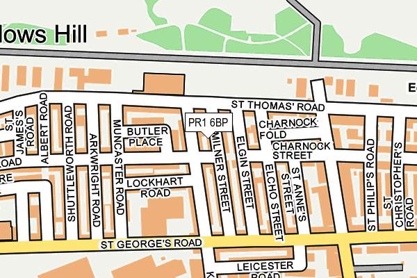 PR1 6BP map - OS OpenMap – Local (Ordnance Survey) PR1 6BP map - OS OpenMap – Local (Ordnance Survey)