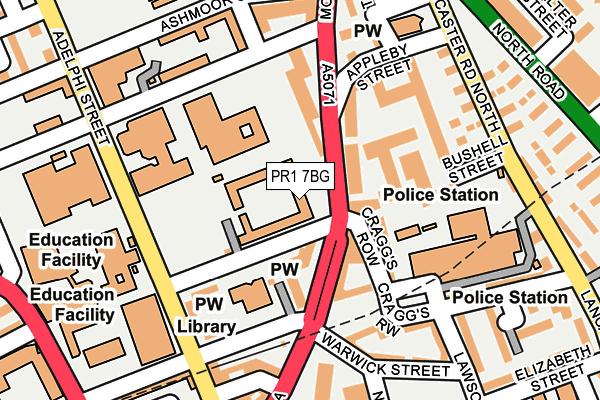 PR1 7BG map - OS OpenMap – Local (Ordnance Survey) PR1 7BG map - OS OpenMap – Local (Ordnance Survey)