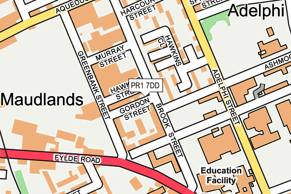 PR1 7DD map - OS OpenMap – Local (Ordnance Survey) PR1 7DD map - OS OpenMap – Local (Ordnance Survey)
