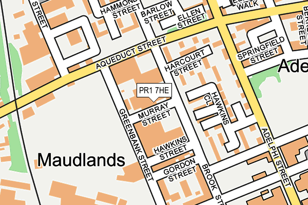 PR1 7HE map - OS OpenMap – Local (Ordnance Survey) PR1 7HE map - OS OpenMap – Local (Ordnance Survey)
