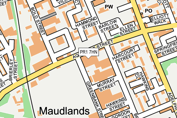 PR1 7HN map - OS OpenMap – Local (Ordnance Survey) PR1 7HN map - OS OpenMap – Local (Ordnance Survey)