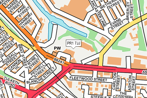 PR1 7JJ map - OS OpenMap – Local (Ordnance Survey) PR1 7JJ map - OS OpenMap – Local (Ordnance Survey)