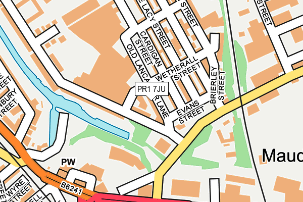 PR1 7JU map - OS OpenMap – Local (Ordnance Survey) PR1 7JU map - OS OpenMap – Local (Ordnance Survey)