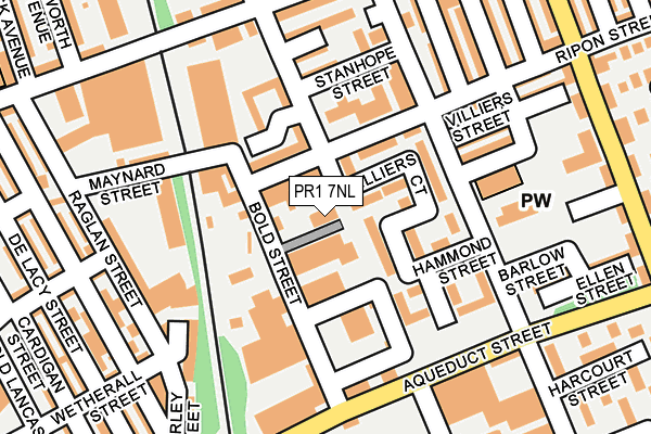 PR1 7NL map - OS OpenMap – Local (Ordnance Survey) PR1 7NL map - OS OpenMap – Local (Ordnance Survey)