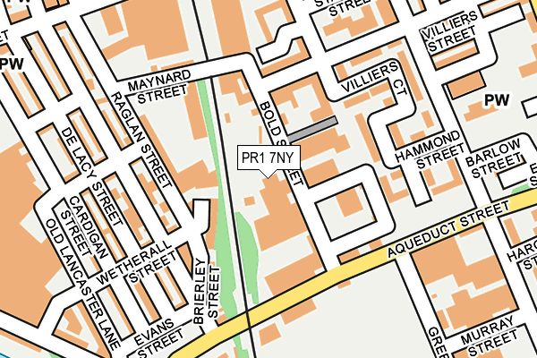 PR1 7NY map - OS OpenMap – Local (Ordnance Survey) PR1 7NY map - OS OpenMap – Local (Ordnance Survey)