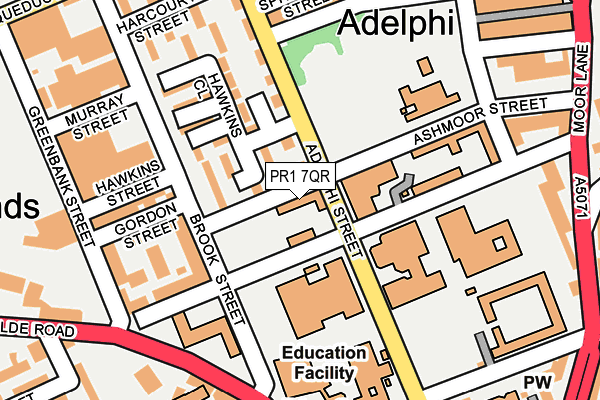 PR1 7QR map - OS OpenMap – Local (Ordnance Survey) PR1 7QR map - OS OpenMap – Local (Ordnance Survey)