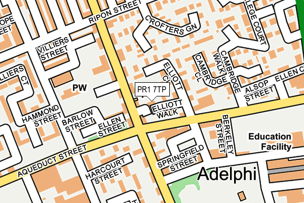 PR1 7TP map - OS OpenMap – Local (Ordnance Survey) PR1 7TP map - OS OpenMap – Local (Ordnance Survey)