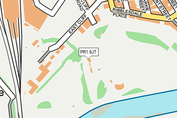 PR1 8JT map - OS OpenMap – Local (Ordnance Survey) PR1 8JT map - OS OpenMap – Local (Ordnance Survey)