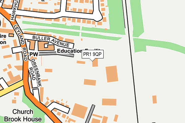 PR1 9QP map - OS OpenMap – Local (Ordnance Survey) PR1 9QP map - OS OpenMap – Local (Ordnance Survey)