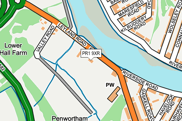 PR1 9XR map - OS OpenMap – Local (Ordnance Survey) PR1 9XR map - OS OpenMap – Local (Ordnance Survey)
