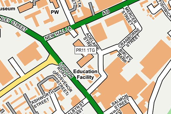 PR11 1TG map - OS OpenMap – Local (Ordnance Survey) PR11 1TG map - OS OpenMap – Local (Ordnance Survey)