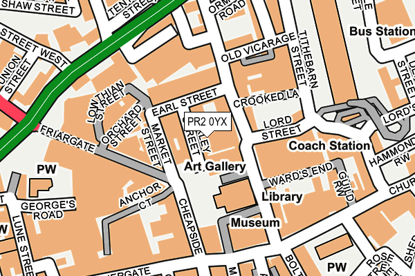 PR2 0YX map - OS OpenMap – Local (Ordnance Survey) PR2 0YX map - OS OpenMap – Local (Ordnance Survey)