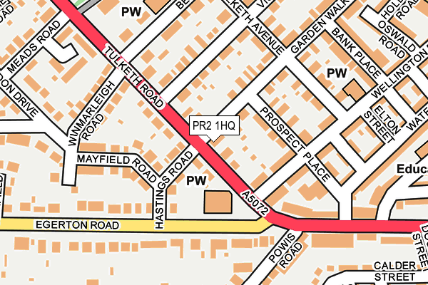 PR2 1HQ map - OS OpenMap – Local (Ordnance Survey) PR2 1HQ map - OS OpenMap – Local (Ordnance Survey)