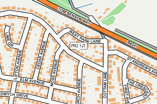 PR2 1JT map - OS OpenMap – Local (Ordnance Survey) PR2 1JT map - OS OpenMap – Local (Ordnance Survey)