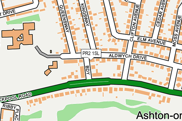 PR2 1SL map - OS OpenMap – Local (Ordnance Survey) PR2 1SL map - OS OpenMap – Local (Ordnance Survey)