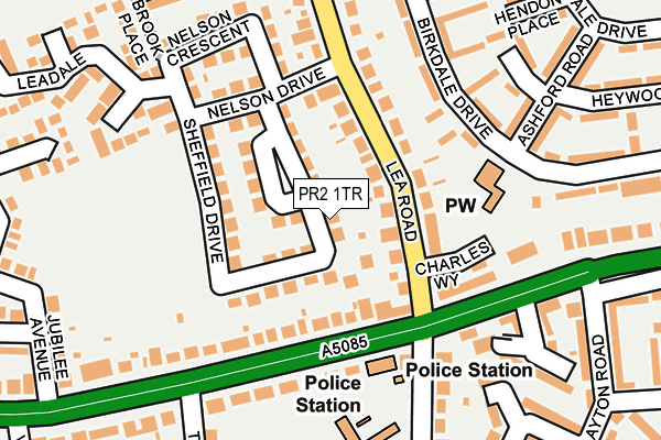 PR2 1TR map - OS OpenMap – Local (Ordnance Survey) PR2 1TR map - OS OpenMap – Local (Ordnance Survey)