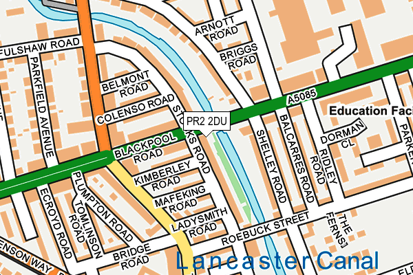 PR2 2DU map - OS OpenMap – Local (Ordnance Survey) PR2 2DU map - OS OpenMap – Local (Ordnance Survey)