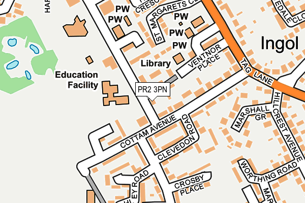 PR2 3PN map - OS OpenMap – Local (Ordnance Survey) PR2 3PN map - OS OpenMap – Local (Ordnance Survey)
