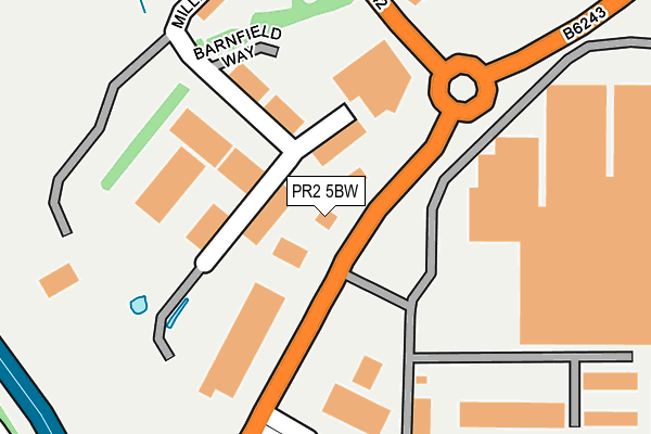 PR2 5BW map - OS OpenMap – Local (Ordnance Survey) PR2 5BW map - OS OpenMap – Local (Ordnance Survey)