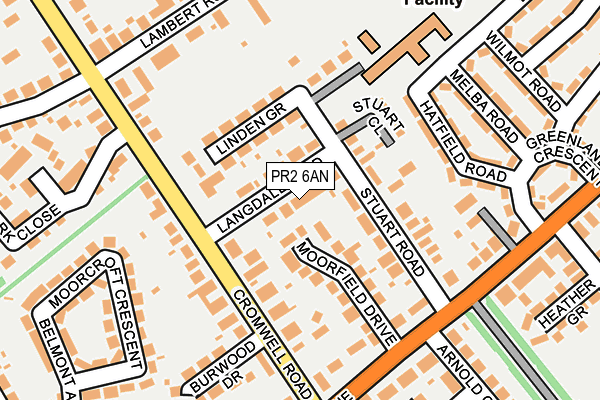 PR2 6AN map - OS OpenMap – Local (Ordnance Survey) PR2 6AN map - OS OpenMap – Local (Ordnance Survey)