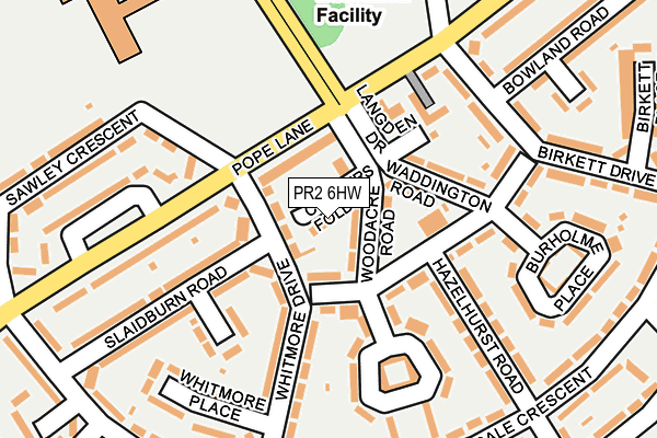 PR2 6HW map - OS OpenMap – Local (Ordnance Survey) PR2 6HW map - OS OpenMap – Local (Ordnance Survey)