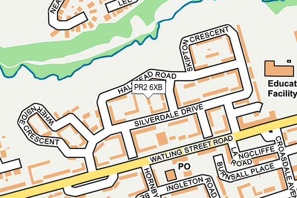 PR2 6XB map - OS OpenMap – Local (Ordnance Survey) PR2 6XB map - OS OpenMap – Local (Ordnance Survey)