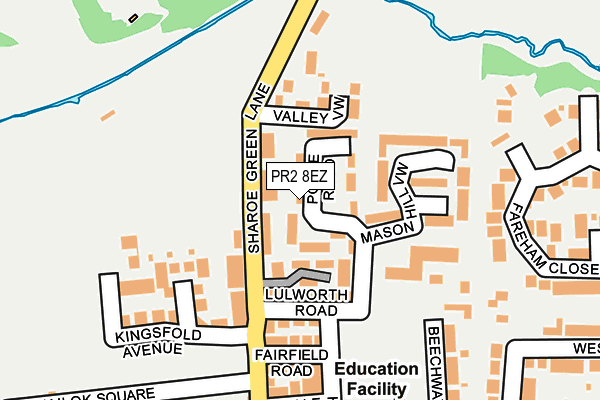 PR2 8EZ map - OS OpenMap – Local (Ordnance Survey) PR2 8EZ map - OS OpenMap – Local (Ordnance Survey)