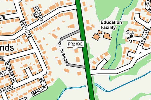 PR2 8XE map - OS OpenMap – Local (Ordnance Survey) PR2 8XE map - OS OpenMap – Local (Ordnance Survey)