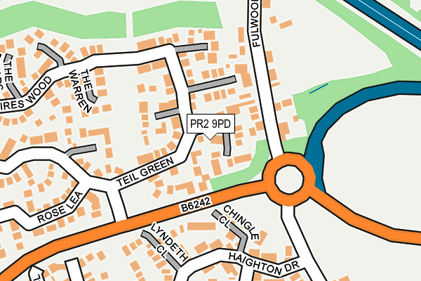 PR2 9PD map - OS OpenMap – Local (Ordnance Survey) PR2 9PD map - OS OpenMap – Local (Ordnance Survey)