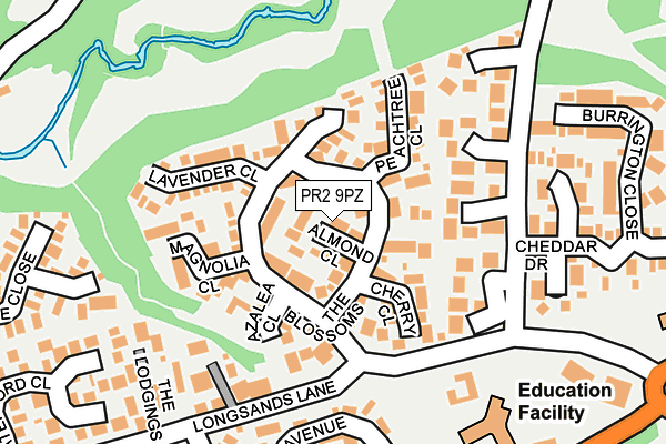 PR2 9PZ map - OS OpenMap – Local (Ordnance Survey) PR2 9PZ map - OS OpenMap – Local (Ordnance Survey)