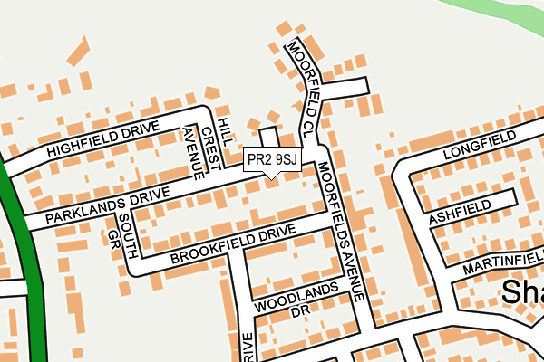 PR2 9SJ map - OS OpenMap – Local (Ordnance Survey) PR2 9SJ map - OS OpenMap – Local (Ordnance Survey)