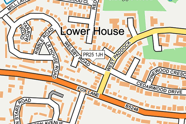 PR25 1JH map - OS OpenMap – Local (Ordnance Survey) PR25 1JH map - OS OpenMap – Local (Ordnance Survey)